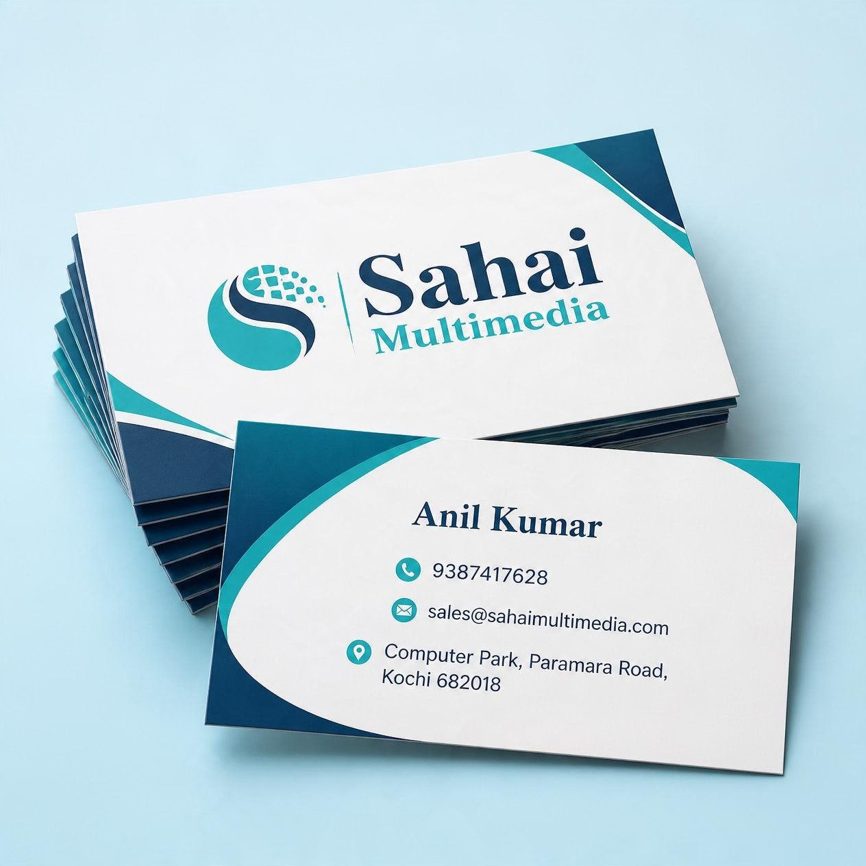 Multicolor Visiting Cards - Sahai Multimedia printing service in Kochi, Kerala